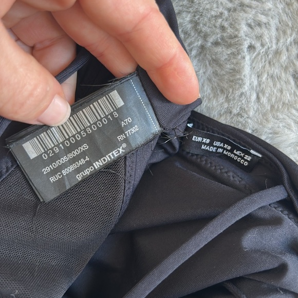 Zara Mixed Tulle One Piece Swimsuit XS - Picture 8 of 9